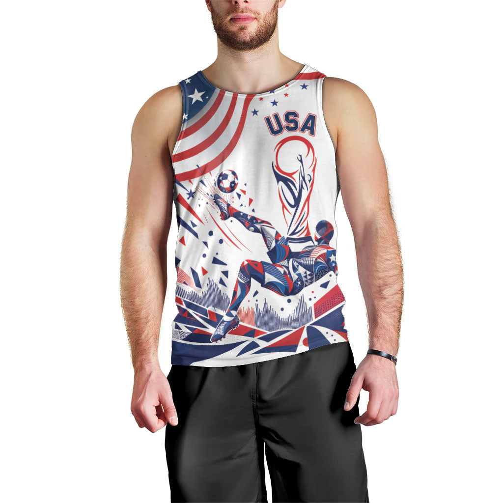 Personalized Soccer USA Men Tank Top US Dynamic Stylized
