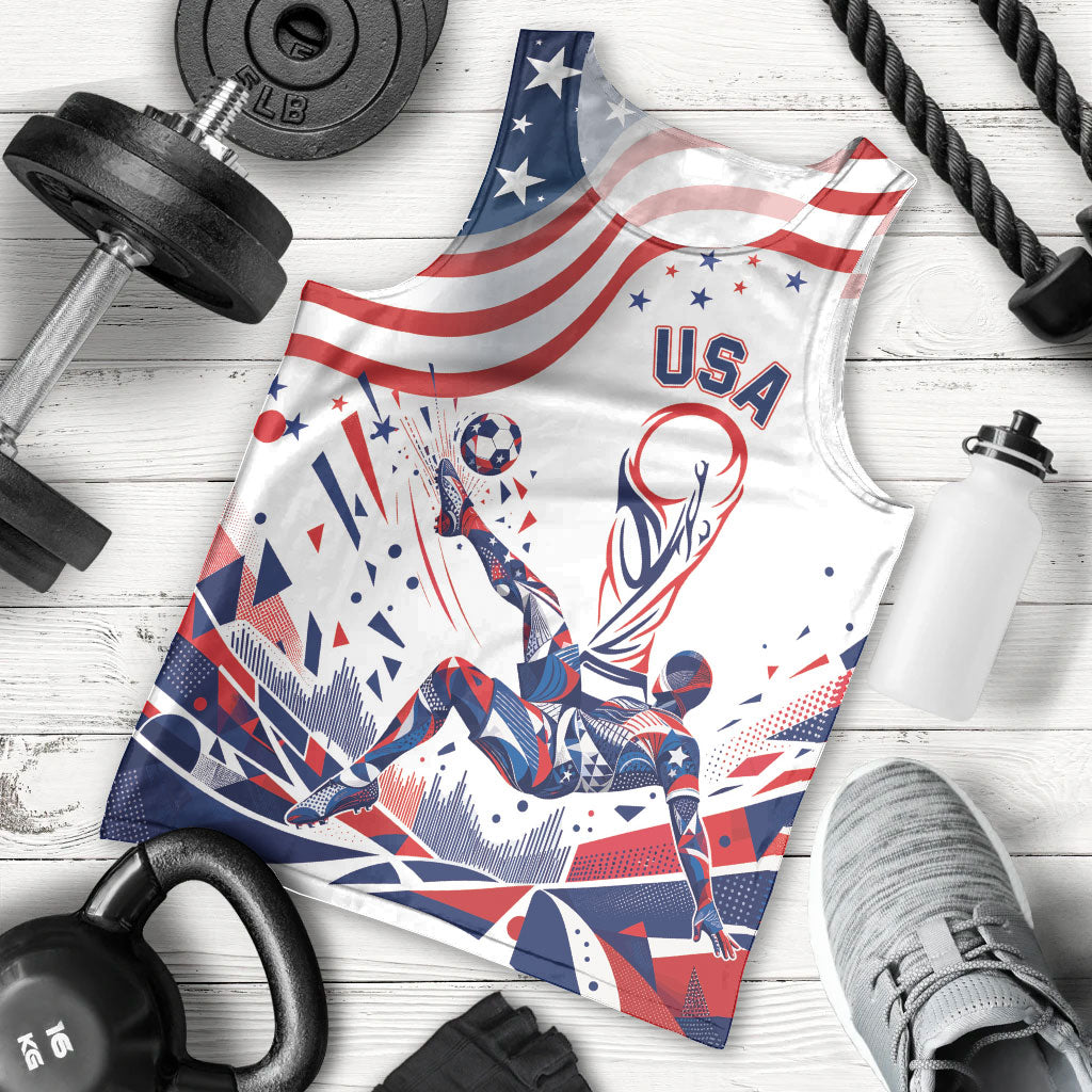 Personalized Soccer USA Men Tank Top US Dynamic Stylized