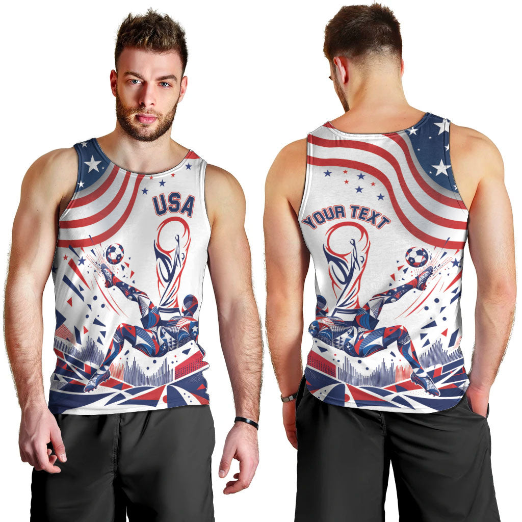 Personalized Soccer USA Men Tank Top US Dynamic Stylized
