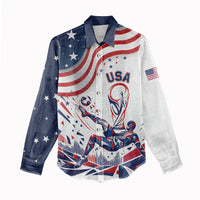 Personalized Soccer USA Women Casual Shirt US Dynamic Stylized