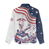 Personalized Soccer USA Women Casual Shirt US Dynamic Stylized