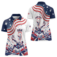Personalized Soccer USA Women Polo Shirt US Dynamic Stylized