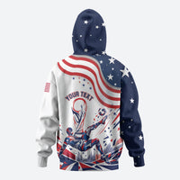 Personalized Soccer USA Zip Hoodie US Dynamic Stylized