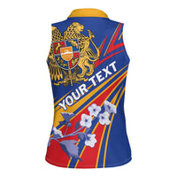 Armenia Women Sleeveless Polo Shirt Mek Azg Mek Mshakouyt - Wonder Print Shop