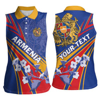 Armenia Women Sleeveless Polo Shirt Mek Azg Mek Mshakouyt - Wonder Print Shop