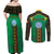 Mali Couples Matching Off Shoulder Maxi Dress and Long Sleeve Button Shirt Mali ka Fasojamana - Wonder Print Shop