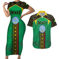 Mali Couples Matching Short Sleeve Bodycon Dress and Hawaiian Shirt Mali ka Fasojamana - Wonder Print Shop