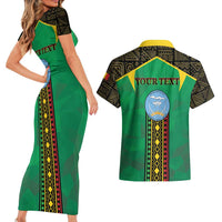 Mali Couples Matching Short Sleeve Bodycon Dress and Hawaiian Shirt Mali ka Fasojamana - Wonder Print Shop