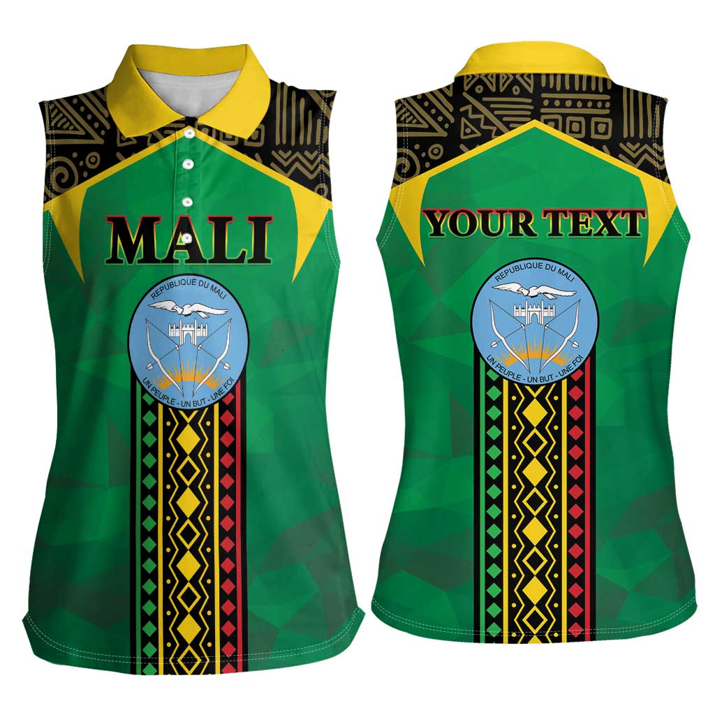 Mali Women Sleeveless Polo Shirt Mali ka Fasojamana - Wonder Print Shop
