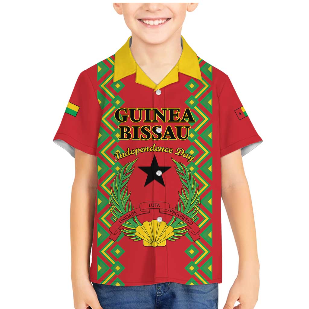 Guinea-Bissau Family Matching Mermaid Dress and Hawaiian Shirt Unidade Luta Progresso - Wonder Print Shop