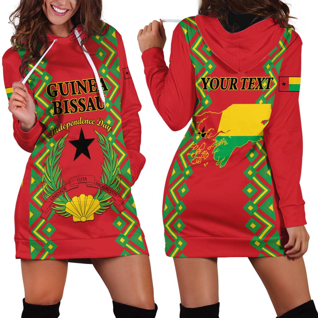 Guinea-Bissau Hoodie Dress Unidade Luta Progresso - Wonder Print Shop