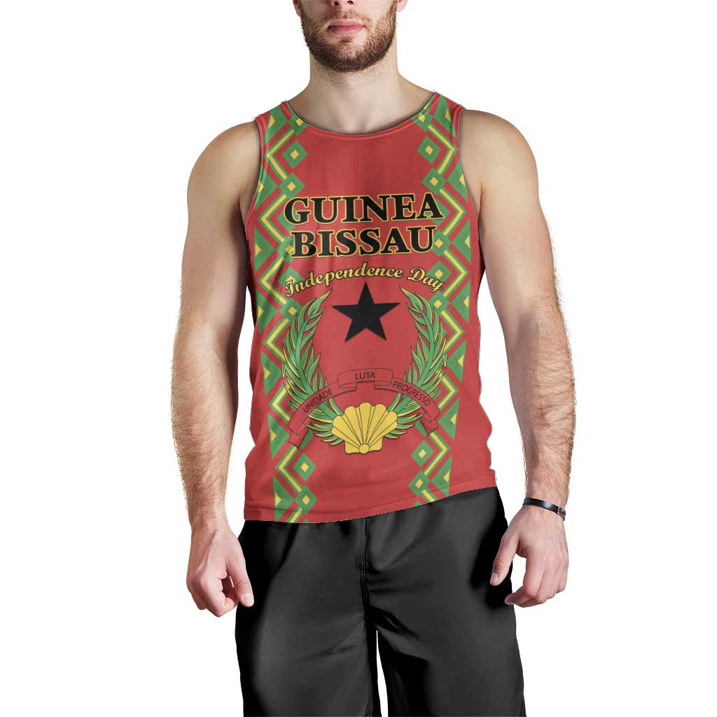 Guinea-Bissau Men Tank Top Unidade Luta Progresso - Wonder Print Shop