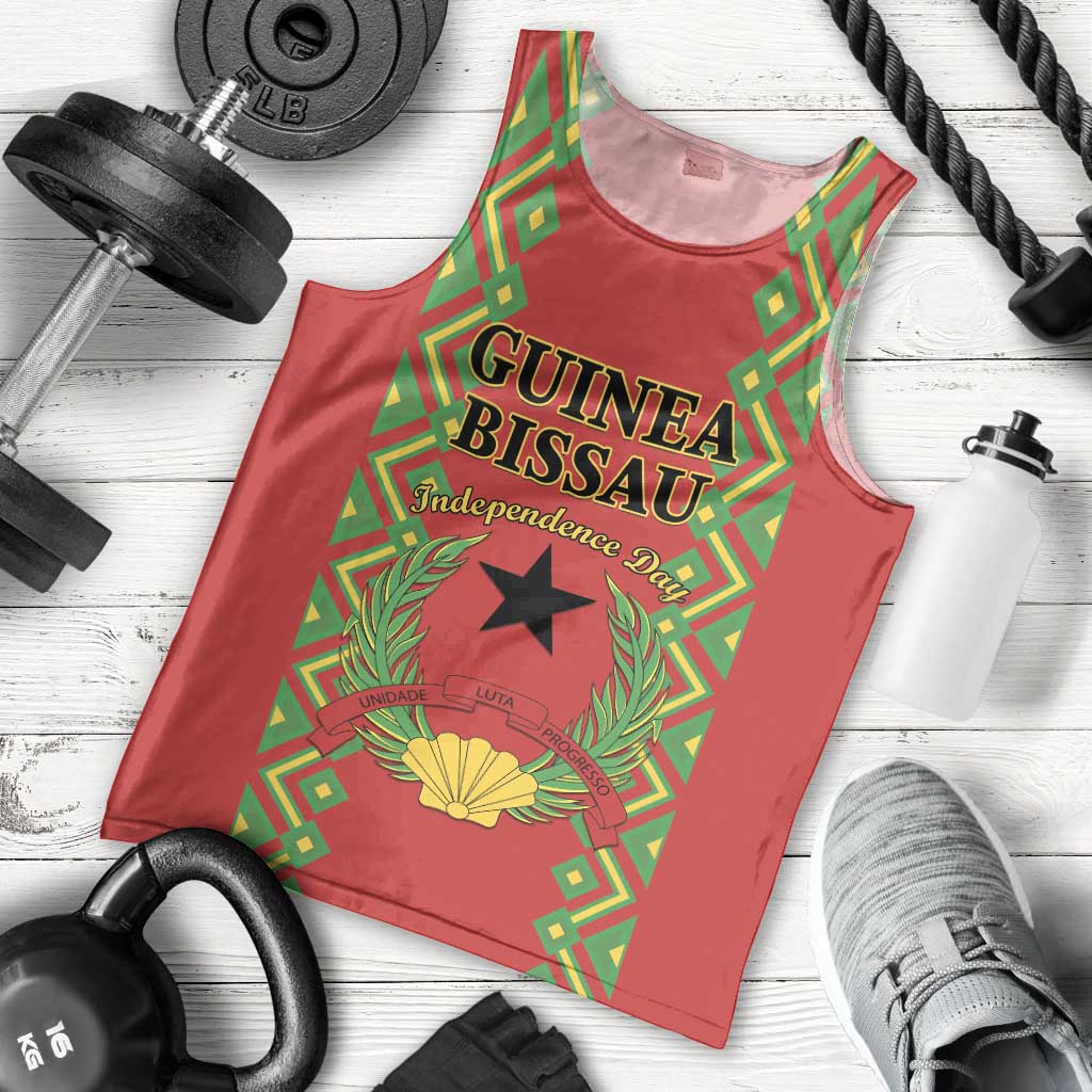 Guinea-Bissau Men Tank Top Unidade Luta Progresso - Wonder Print Shop