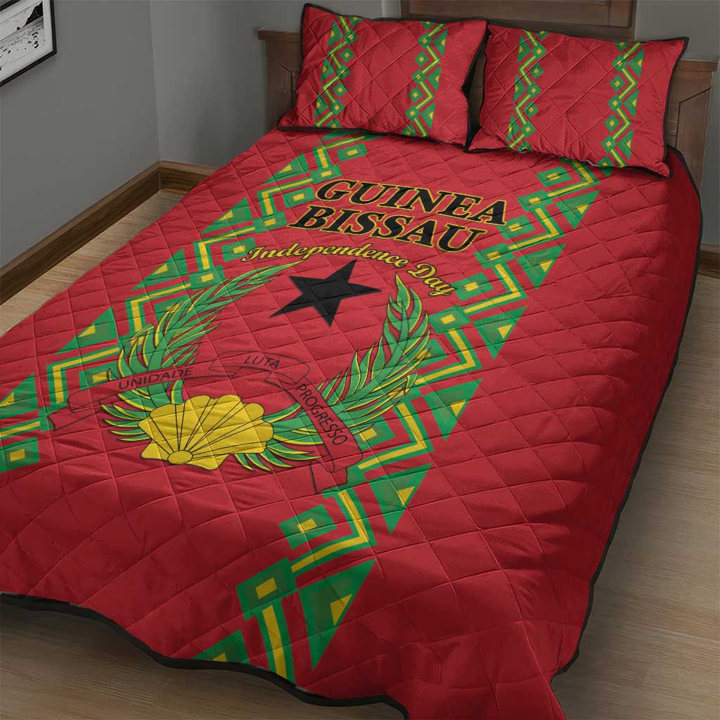 Guinea-Bissau Quilt Bed Set Unidade Luta Progresso - Wonder Print Shop