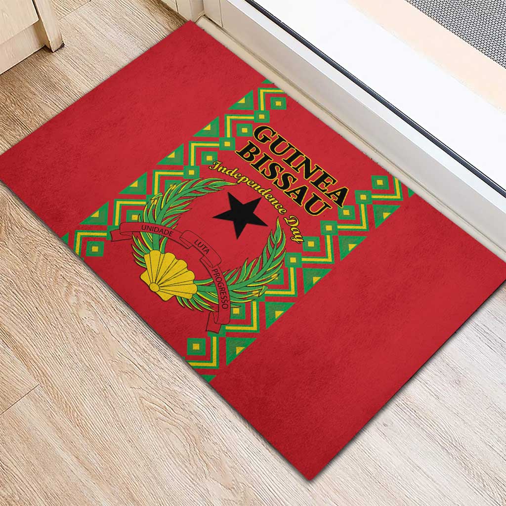 Guinea-Bissau Rubber Doormat Unidade Luta Progresso - Wonder Print Shop