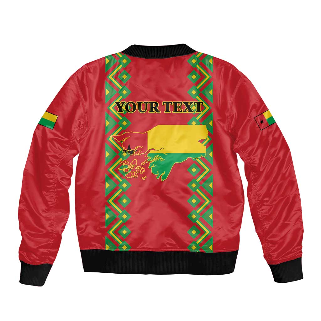 Guinea-Bissau Sleeve Zip Bomber Jacket Unidade Luta Progresso - Wonder Print Shop