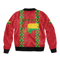 Guinea-Bissau Sleeve Zip Bomber Jacket Unidade Luta Progresso - Wonder Print Shop