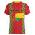 Guinea-Bissau Women V-Neck T-Shirt Unidade Luta Progresso - Wonder Print Shop