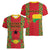Guinea-Bissau Women V-Neck T-Shirt Unidade Luta Progresso - Wonder Print Shop