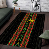 Mali Bogolanfini African Pattern Area Rug
