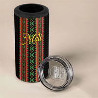 Personalized Mali Bogolanfini African Pattern 4 in 1 Can Cooler Tumbler