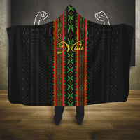 Mali Bogolanfini African Pattern Hooded Blanket