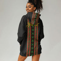 Personalized Mali Bogolanfini African Pattern Hoodie Dress