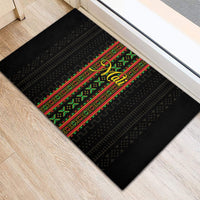 Mali Bogolanfini African Pattern Rubber Doormat
