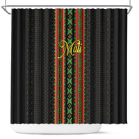 Mali Bogolanfini African Pattern Shower Curtain