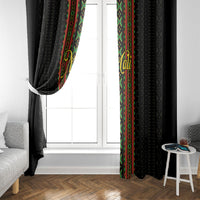 Mali Bogolanfini African Pattern Window Curtain