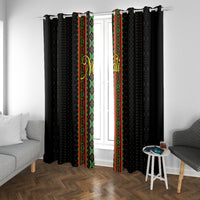 Mali Bogolanfini African Pattern Window Curtain