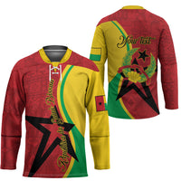 Personalized Guinea-Bissau Hockey Jersey Happy Independence Day
