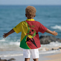 Personalized Guinea-Bissau Kid Hawaiian Shirt Happy Independence Day