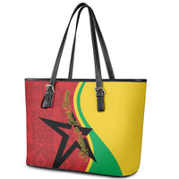 Guinea-Bissau Leather Tote Bag Happy Independence Day