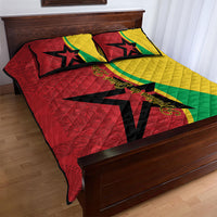 Guinea-Bissau Quilt Bed Set Happy Independence Day