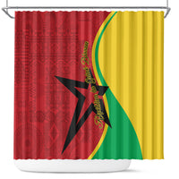Guinea-Bissau Shower Curtain Happy Independence Day