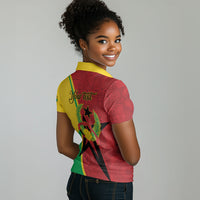 Personalized Guinea-Bissau Women Polo Shirt Happy Independence Day