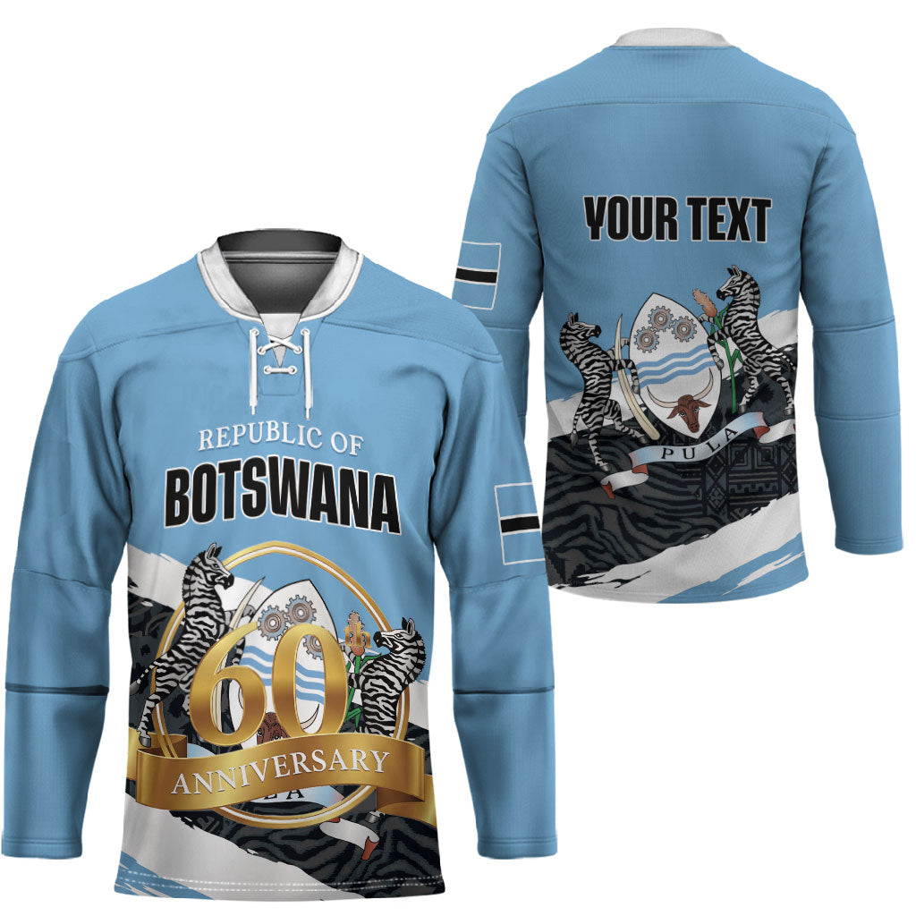 Personalized Botswana 2026 Hockey Jersey 60th Anniversary