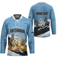 Personalized Botswana 2026 Hockey Jersey 60th Anniversary