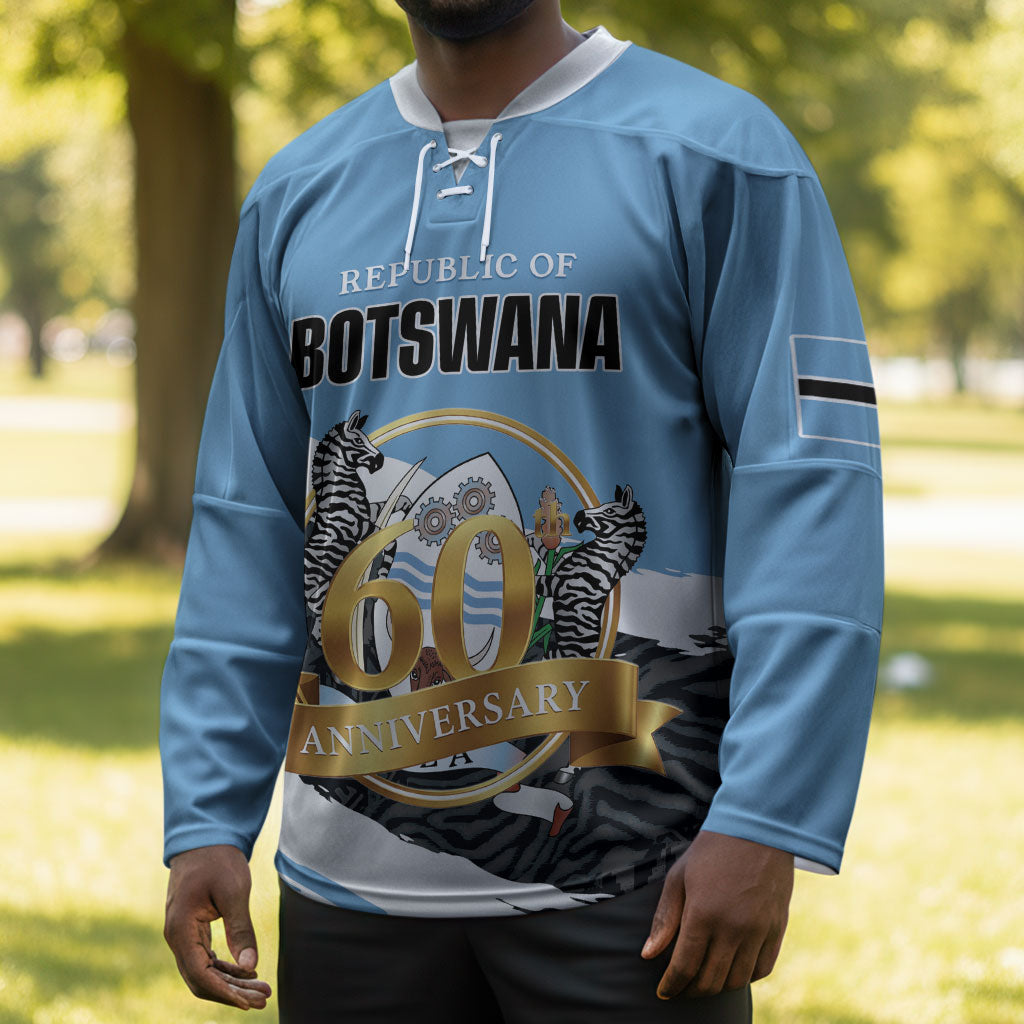 Personalized Botswana 2026 Hockey Jersey 60th Anniversary