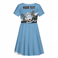 Personalized Botswana 2026 Kid Short Sleeve Dress 60th Anniversary