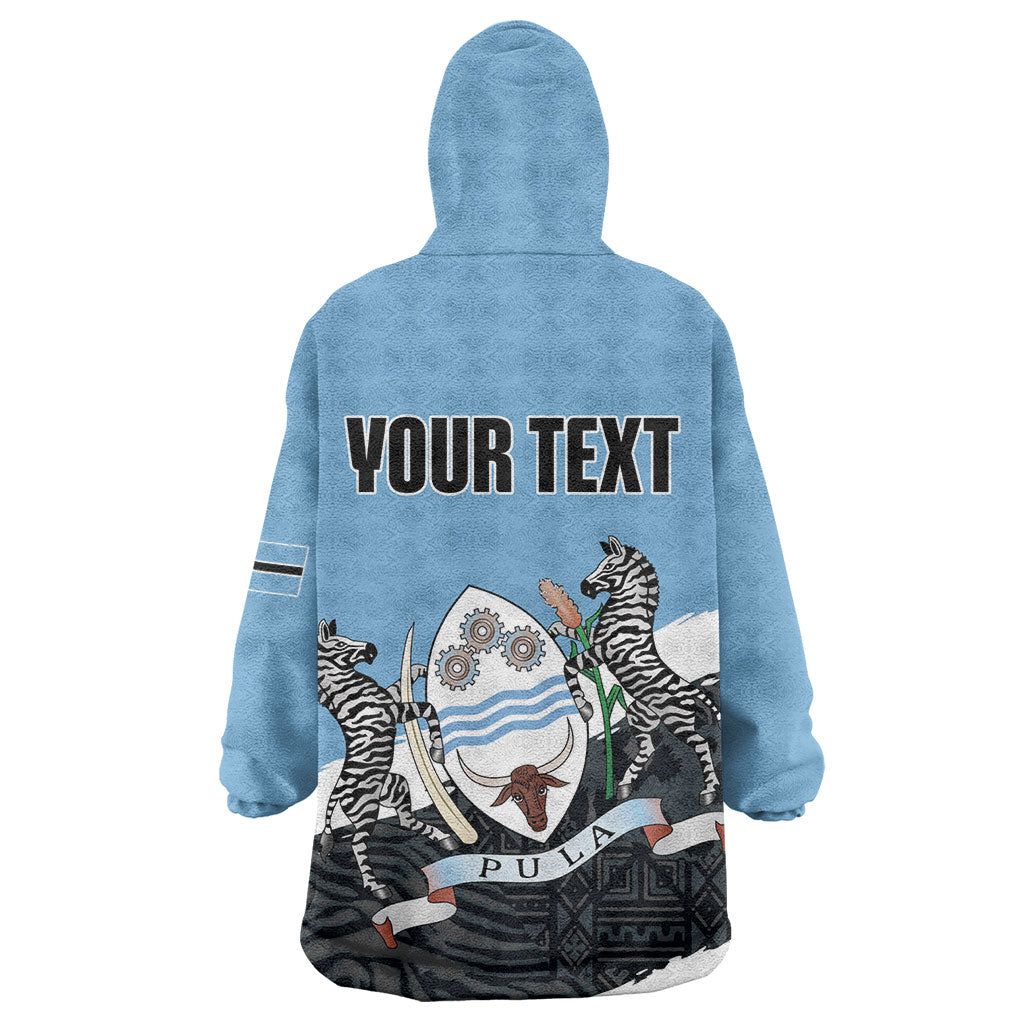 Personalized Botswana 2026 Kid Wearable Blanket Hoodie 60th Anniversary