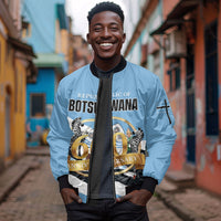 Personalized Botswana 2026 Sleeve Zip Bomber Jacket 60th Anniversary