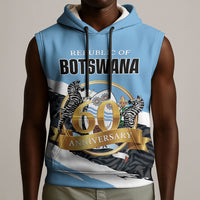 Personalized Botswana 2026 Sleeveless Hoodie 60th Anniversary