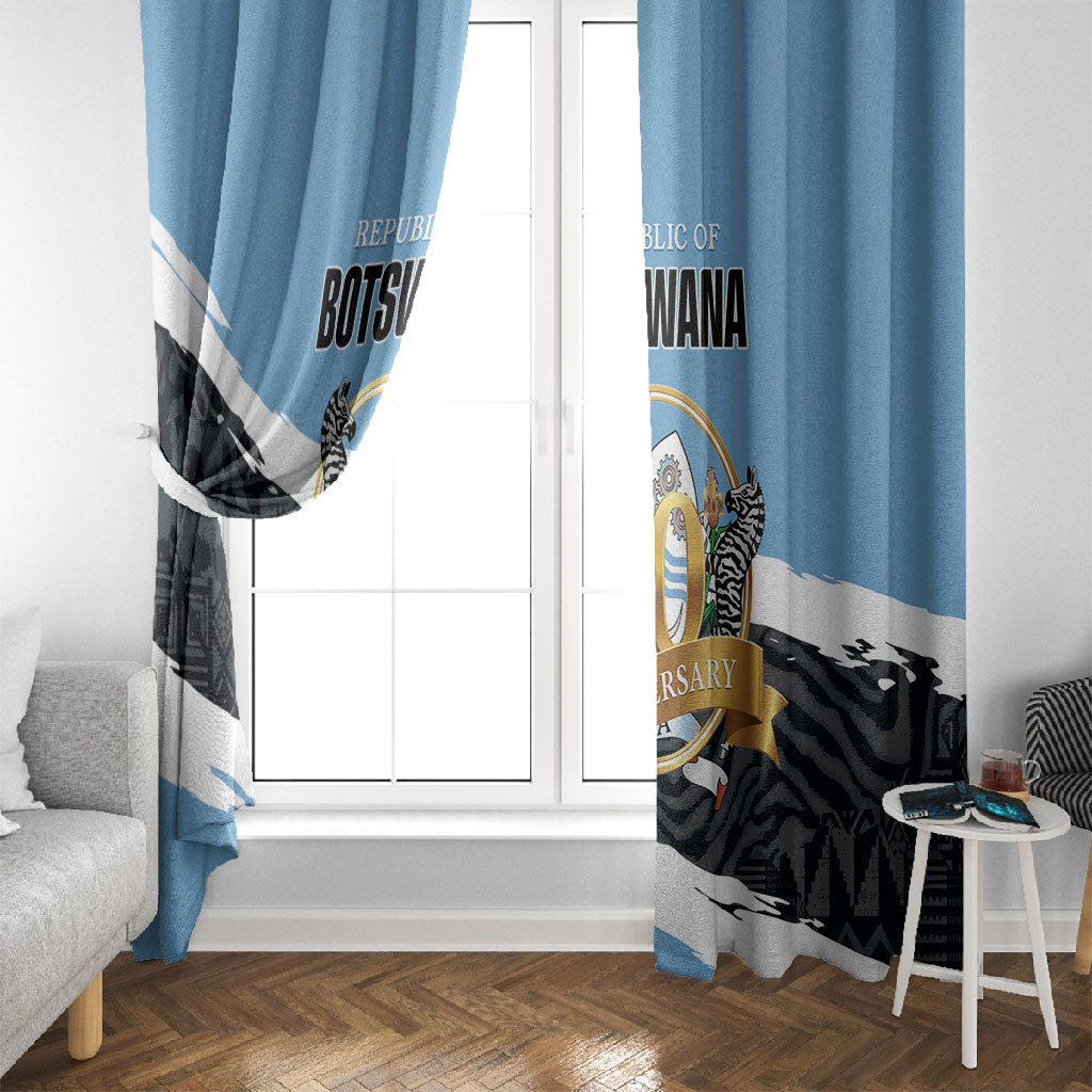 Botswana 2026 Window Curtain 60th Anniversary