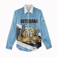 Personalized Botswana 2026 Women Casual Shirt 60th Anniversary