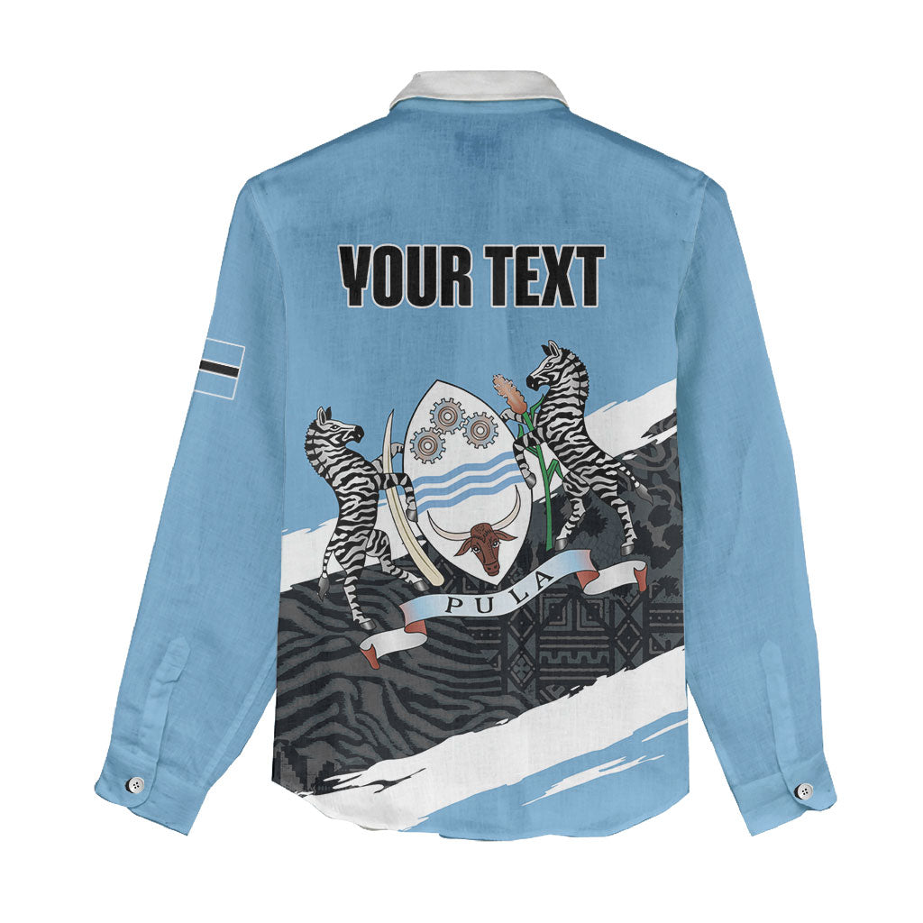 Personalized Botswana 2026 Women Casual Shirt 60th Anniversary