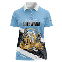 Personalized Botswana 2026 Women Polo Shirt 60th Anniversary
