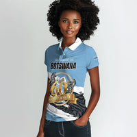 Personalized Botswana 2026 Women Polo Shirt 60th Anniversary