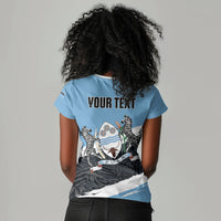 Personalized Botswana 2026 Women V-Neck T-Shirt 60th Anniversary